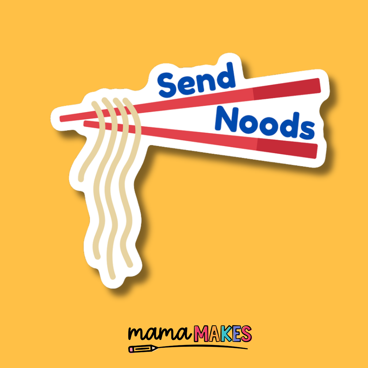 Just My Typeface Vinyl Sticker | Send Noods