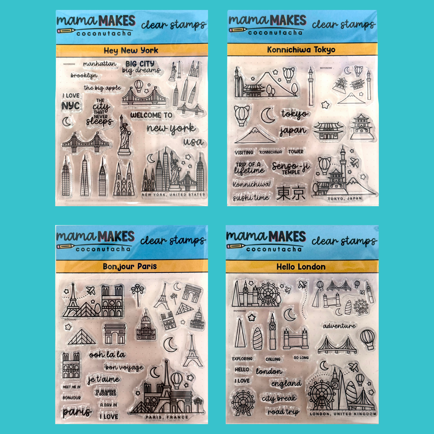 Coconutacha x Mama Makes Travel Stamp Bundle