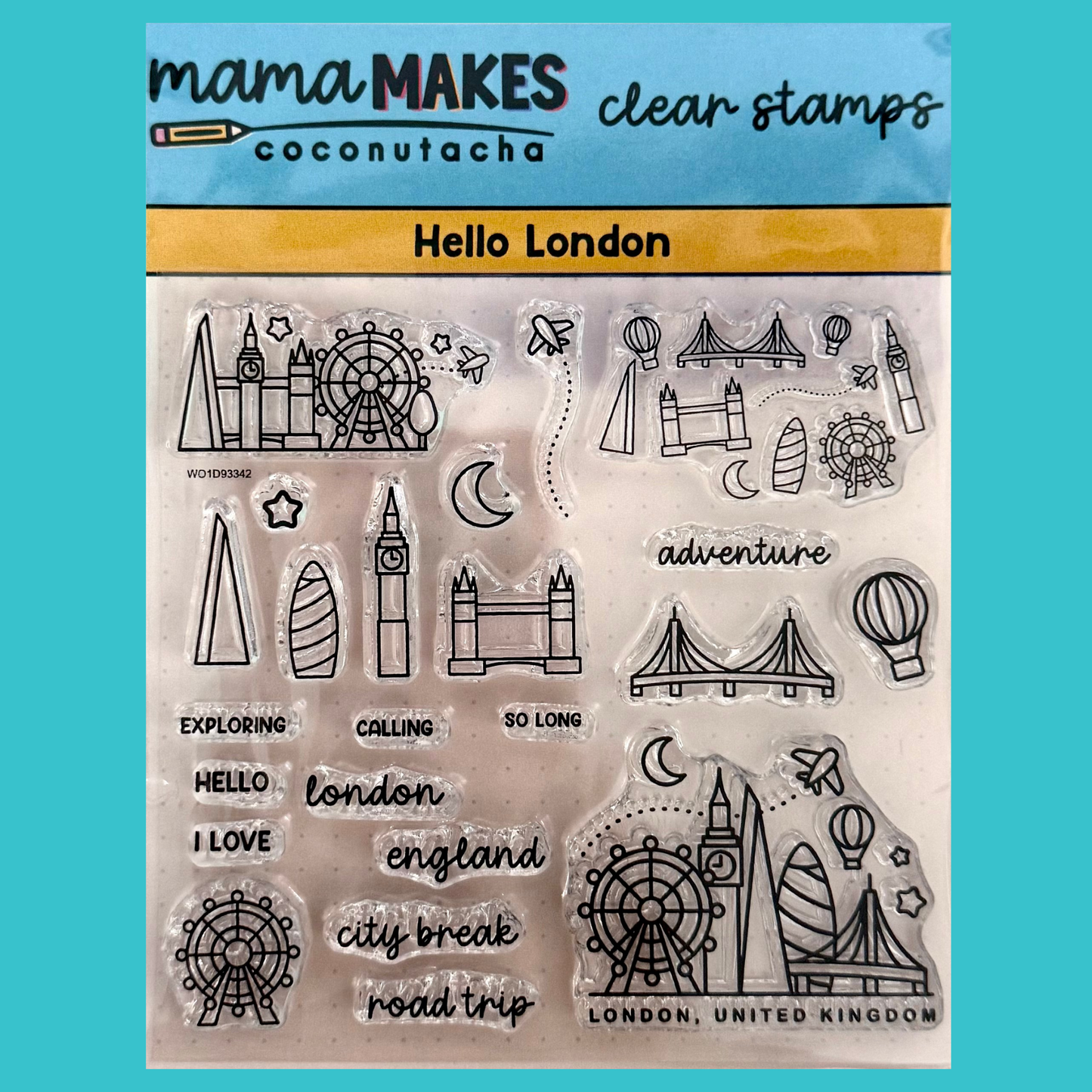 Hello London Clear Stamp Set