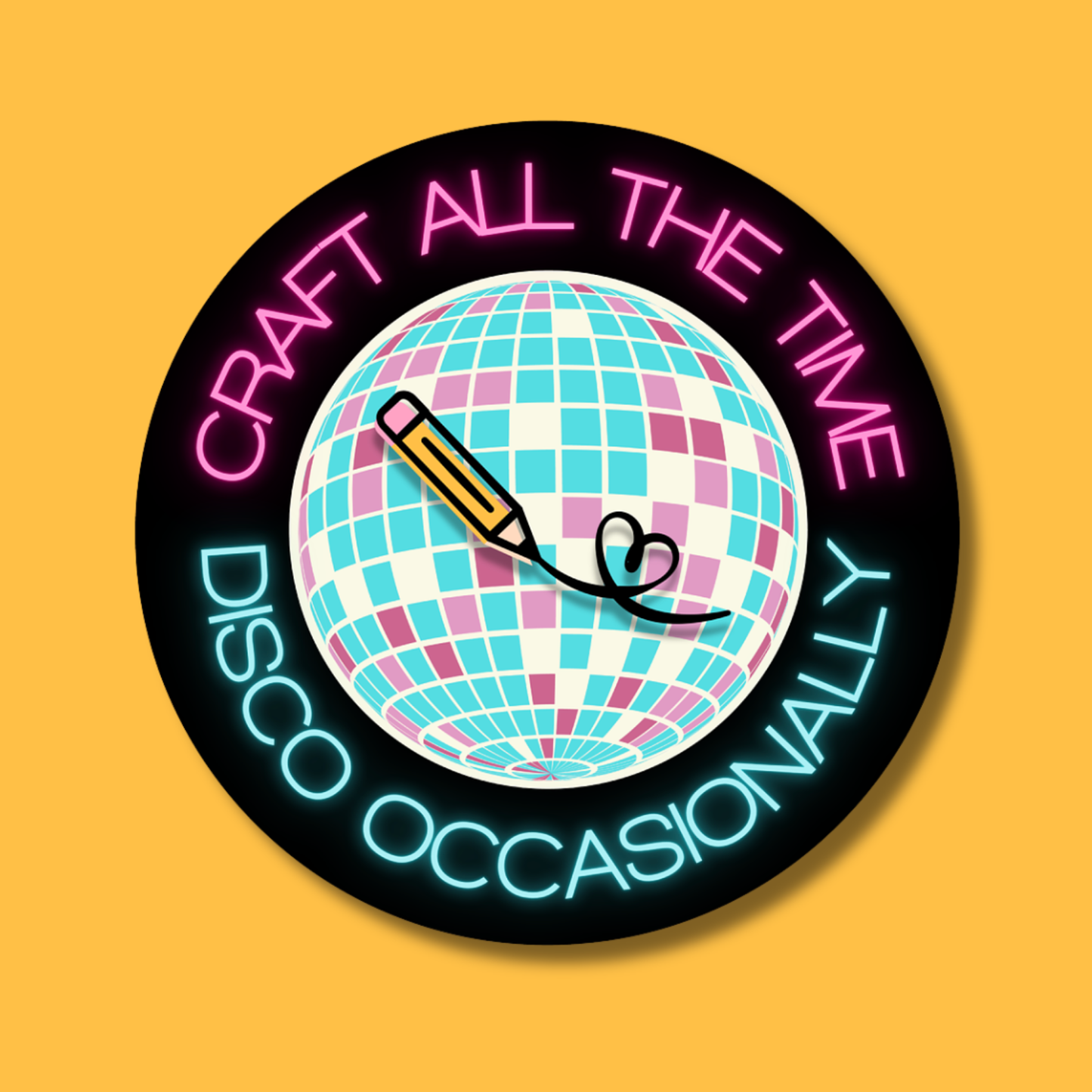 Just My Typeface Vinyl Sticker | Craft All The Time