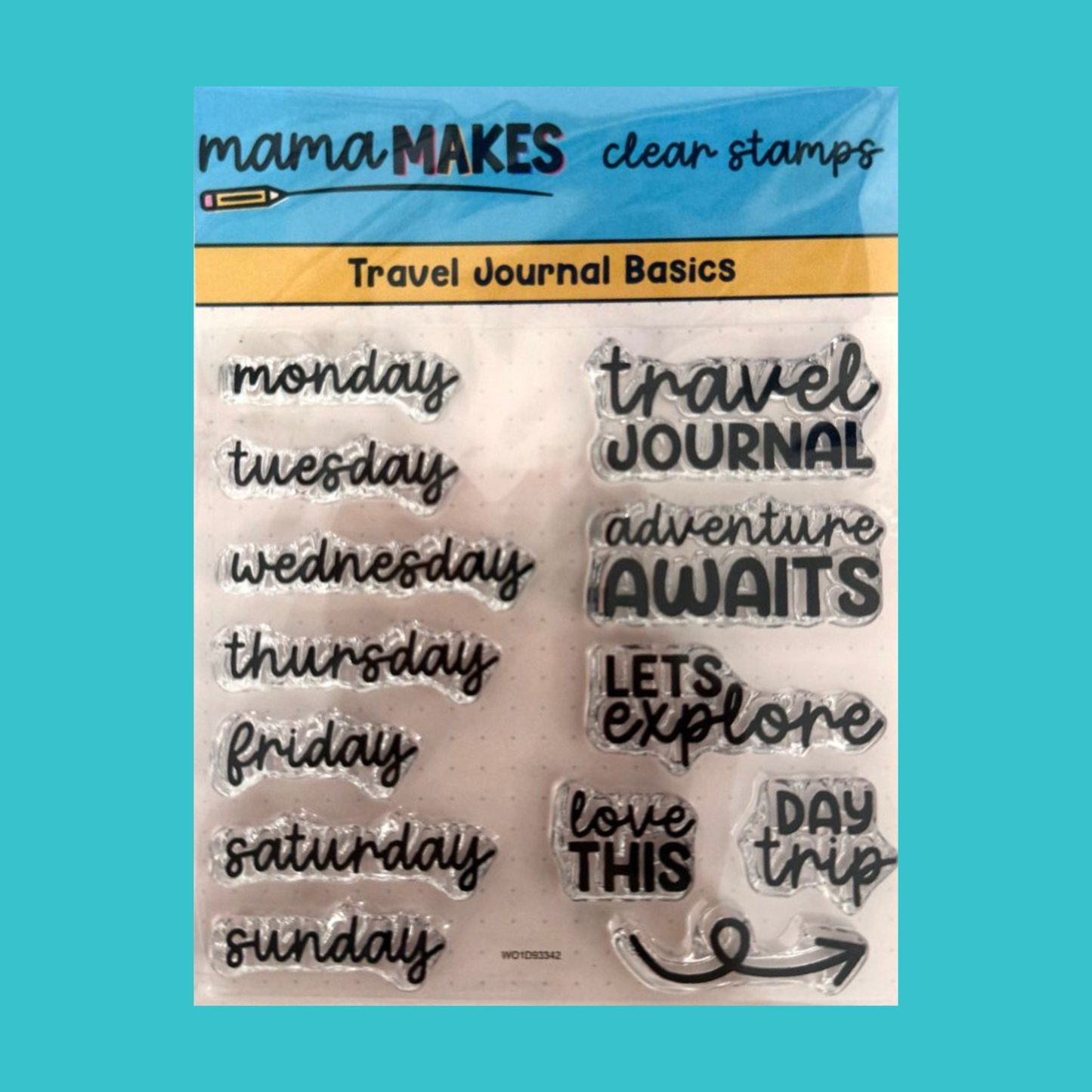 Travel Journal Basics Clear Stamp Set