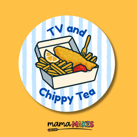 Just My Typeface Vinyl Sticker | TV and Chippy Tea