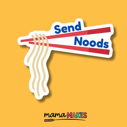 Just My Typeface Vinyl Sticker | Send Noods