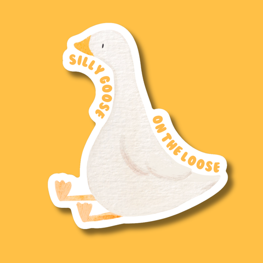 Just My Typeface Vinyl Sticker | Silly Goose