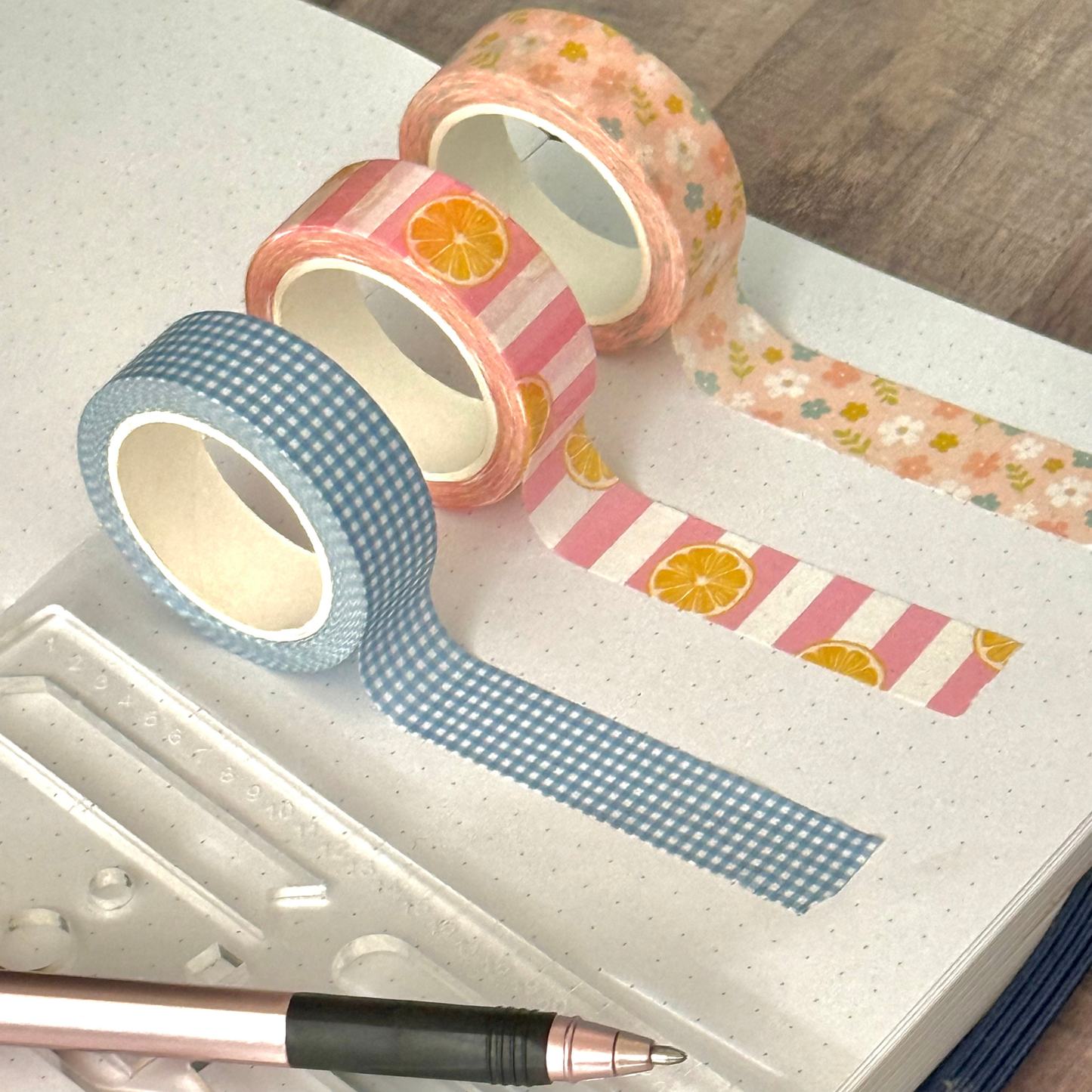 Mama Makes Washi Tape - Summer Fruit Stripes