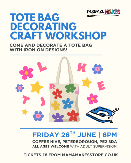 Event Ticket | Tote Bag Decorating Workshop | 26th June 2026
