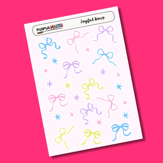 Mama Makes Sticker Sheet | Joyful Bows