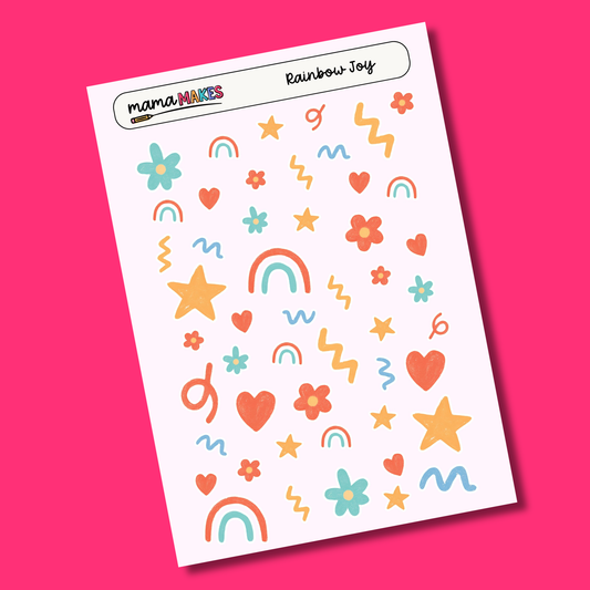 Mama Makes Sticker Sheet | Rainbow Joy