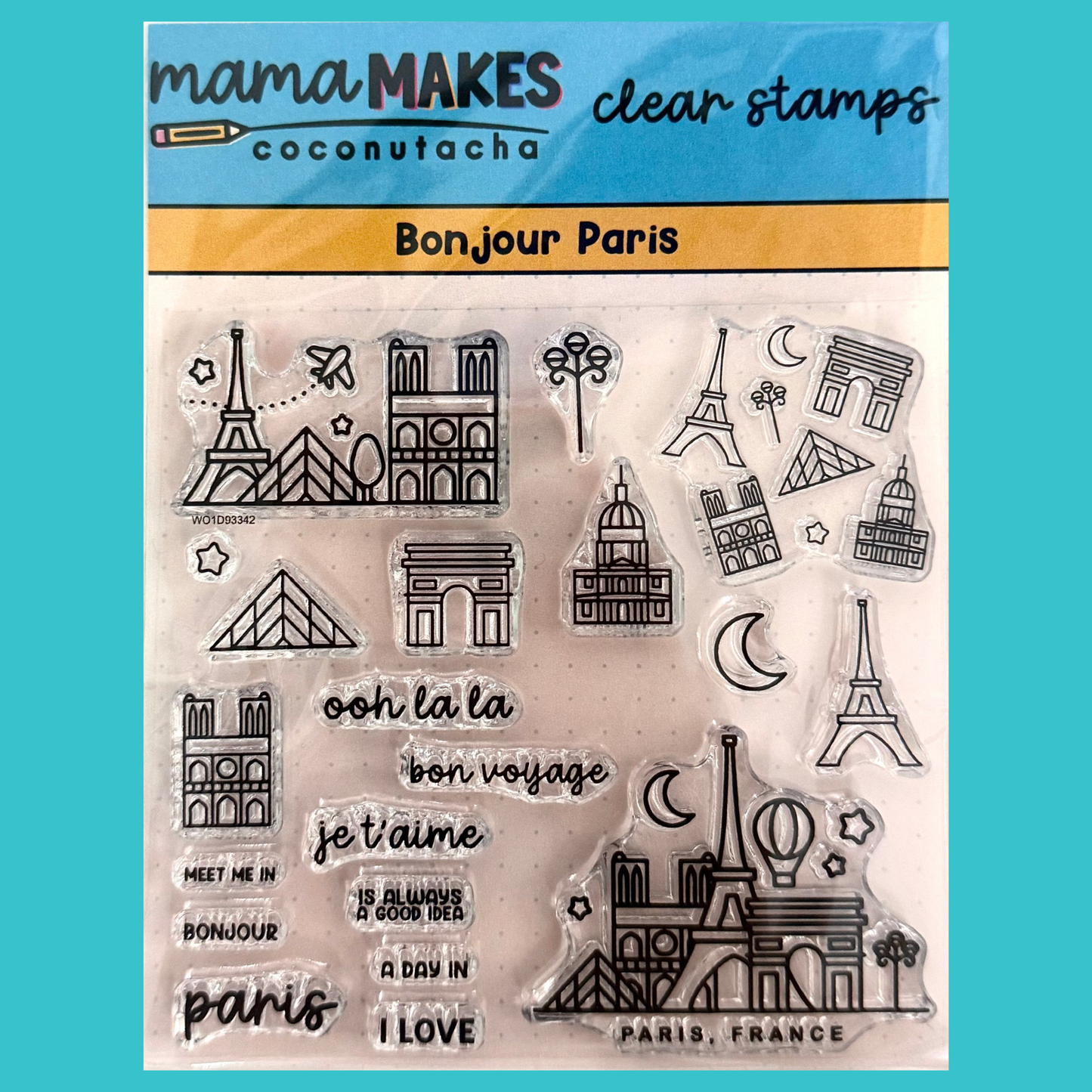 Bonjour Paris Clear Stamp Set