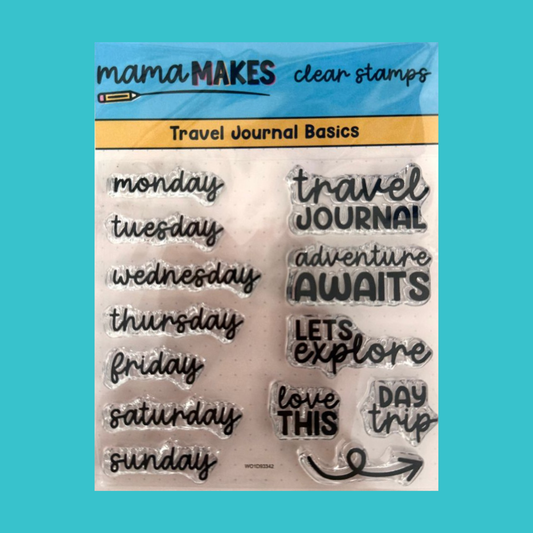 Travel Journal Basics Clear Stamp Set